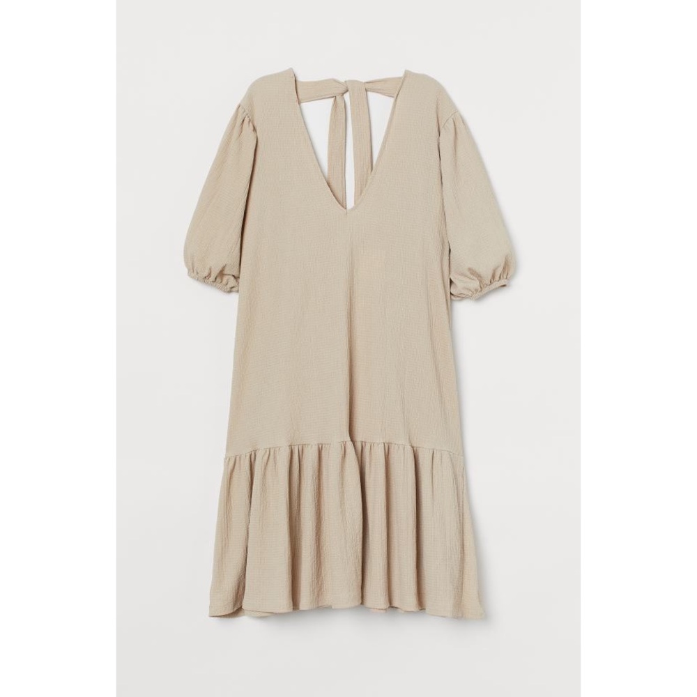 H&M Puff-sleeved Dress